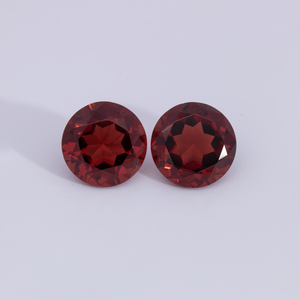 Granat Paar - rot, rund, 6x6 mm, 1.95 - 2.14 cts, Nr. GR32005