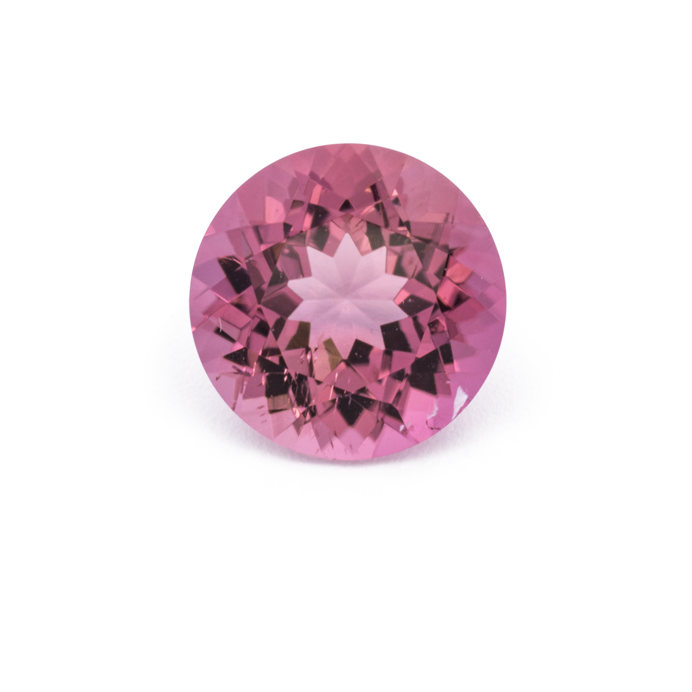 Turmalin - pink, rund, 7x7 mm, 1.33 cts, Nr. TR991164