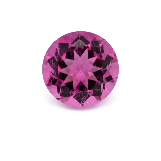 Turmalin - pink, rund, 7.0x7.0 mm, 1.31 cts, Nr. TR991165