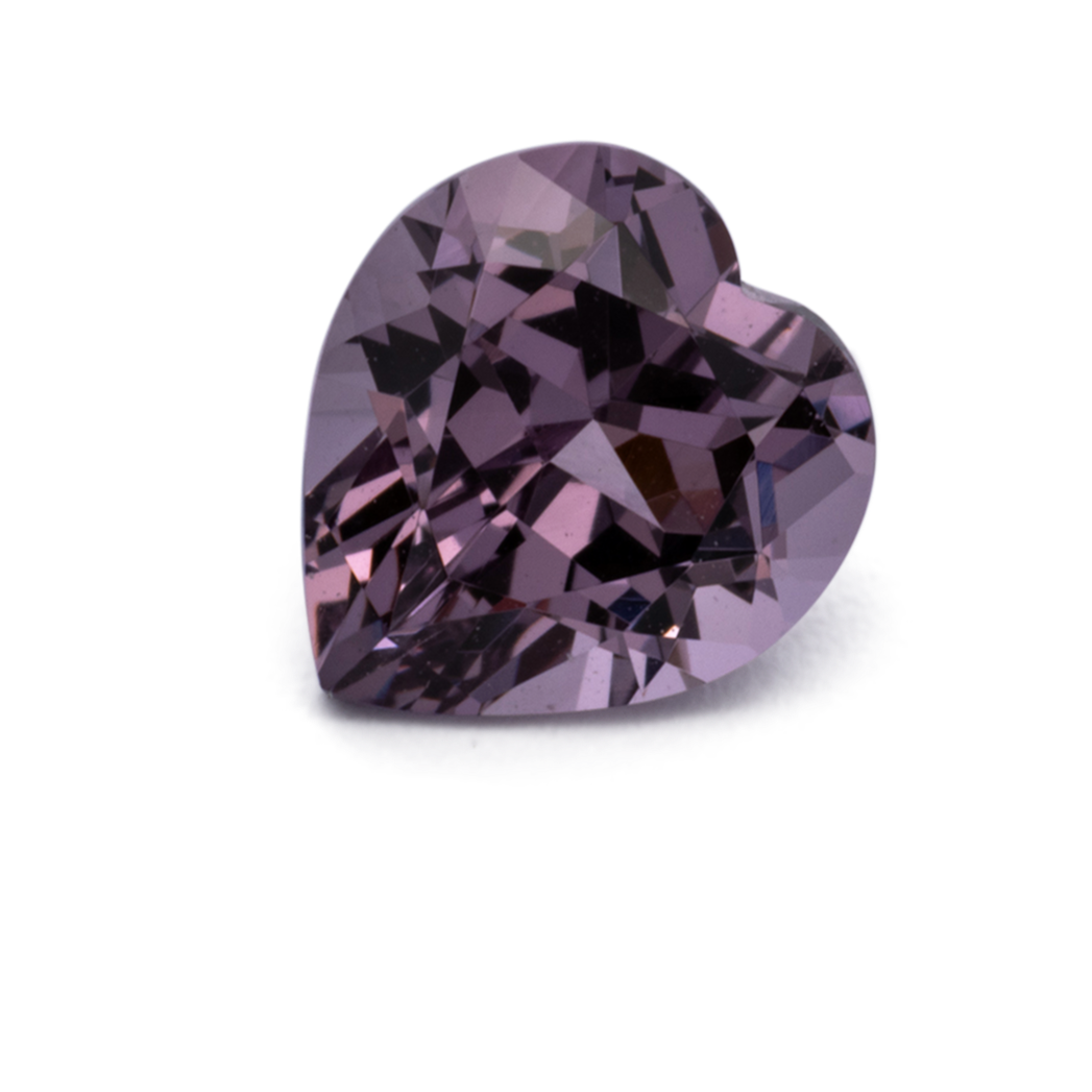 Spinell - lila, herz, 6x5.5 mm, 0.73 cts, Nr. SP90129