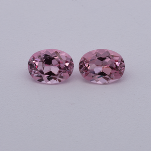 Spinell Paar - pink, oval, 4x3 mm, 0.40 cts, Nr. SP90136