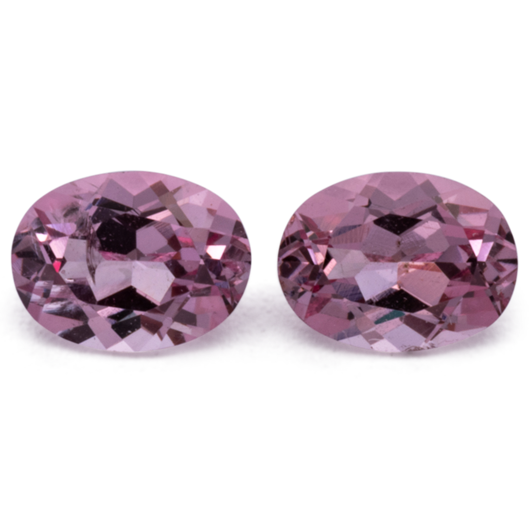 Spinell Paar - pink, oval, 4x3 mm, 0.40 cts, Nr. SP90136