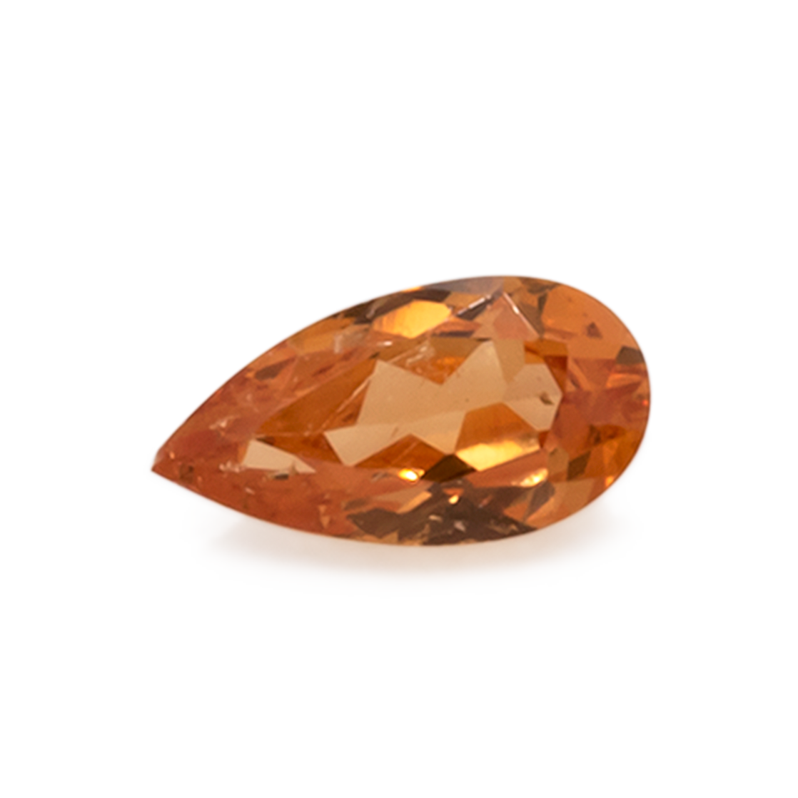 Mandarin Garnet - orange, pearshape, 4x2 mm, 0.11-0.12 cts, No. MG99054