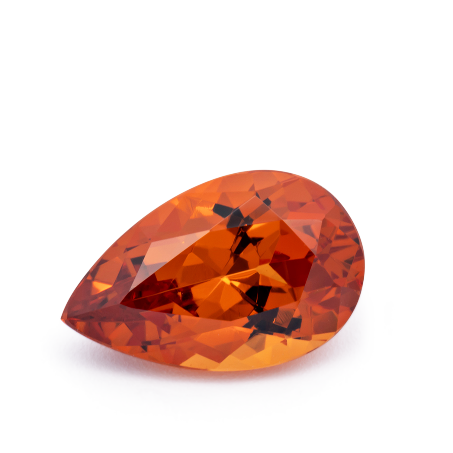 Mandarin Granat - orange, birnform, 11.5x7.3 mm, 3.30 cts, Nr. MG99066