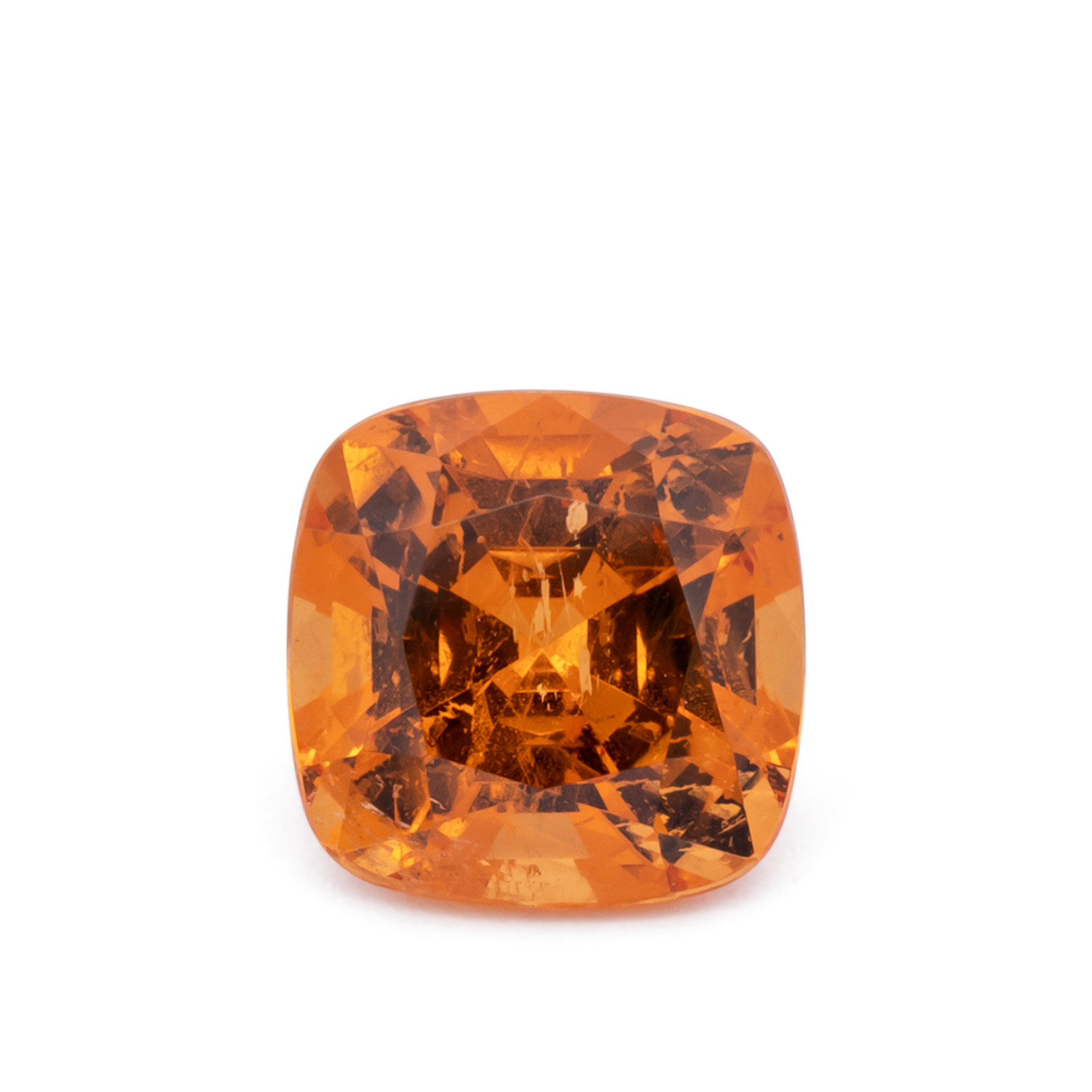 Mandarin Granat - orange, antik, 7.2x7.2 mm, 2.22 cts, Nr. MG99068