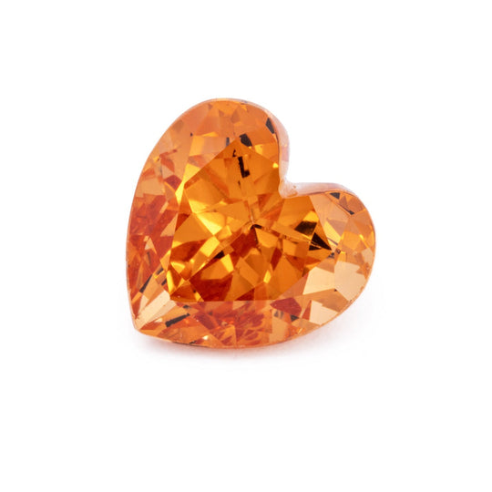 Mandarin Granat - orange, herz, 6x6 mm, 1.10 cts, Nr. MG99081