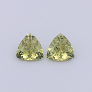 Mali Granat Paar - gelb, trillion, 6x6 mm, 1.35 cts, Nr. MI10021