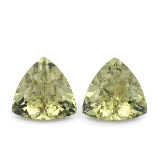 Mali Granat Paar - gelb, trillion, 6x6 mm, 1.35 cts, Nr. MI10021