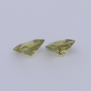 Mali Granat Paar - gelb, rechteck, 5x5 mm, 1.52 cts, Nr. MI10025
