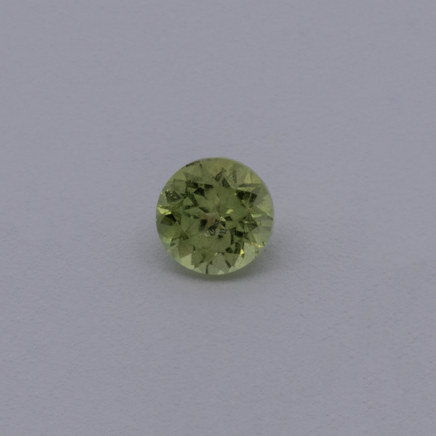 Mali Granat - gelb, rund, 3x3 mm, 0.14 cts, Nr. MI10026