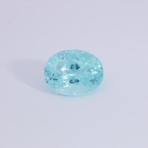 Paraiba Turmalin - blau, oval, 6x4.6 mm, 0.59 cts, Nr. PT90018