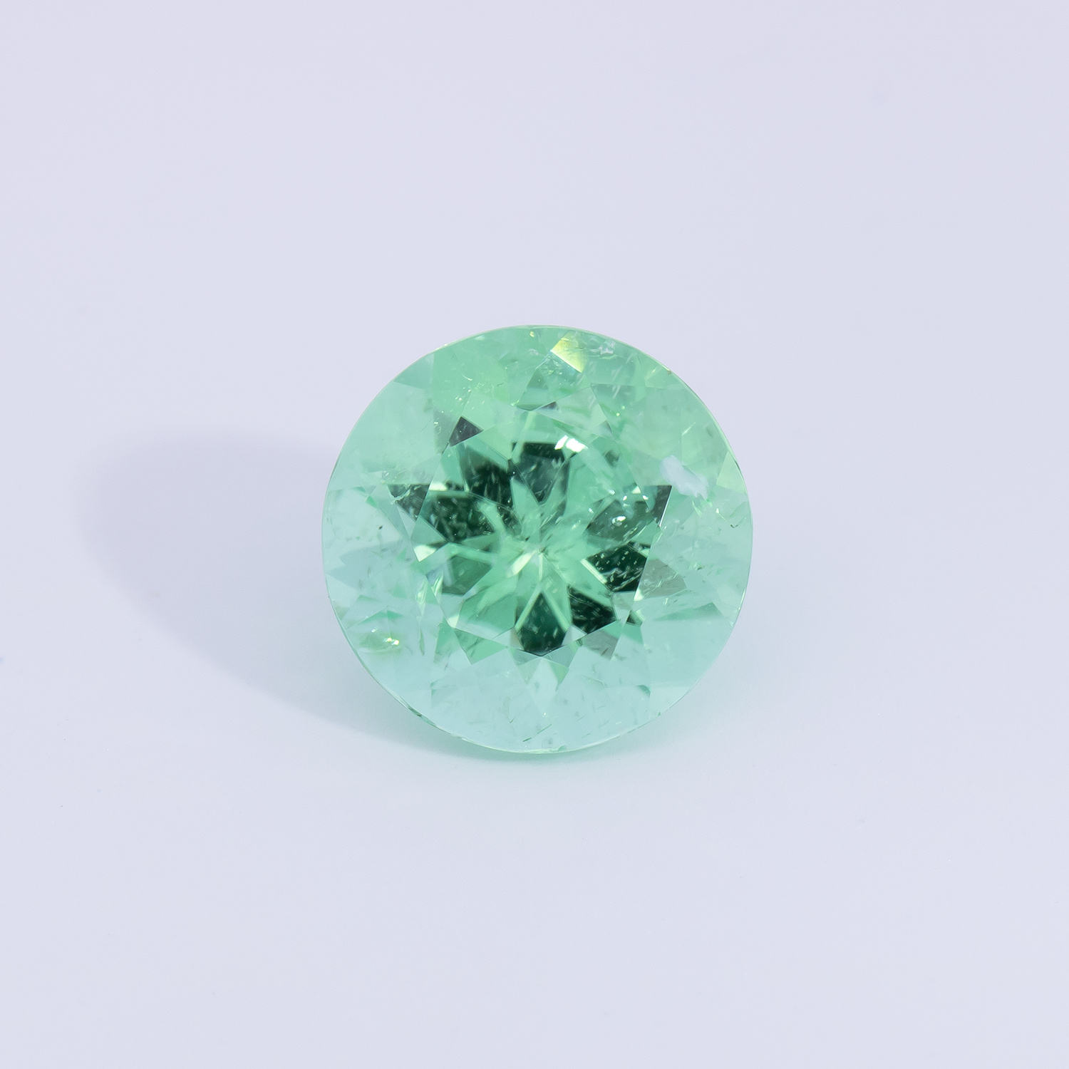 Paraiba Tourmaline - green, round, 8.8x8.8 mm, 2.48 cts, No. PT90019