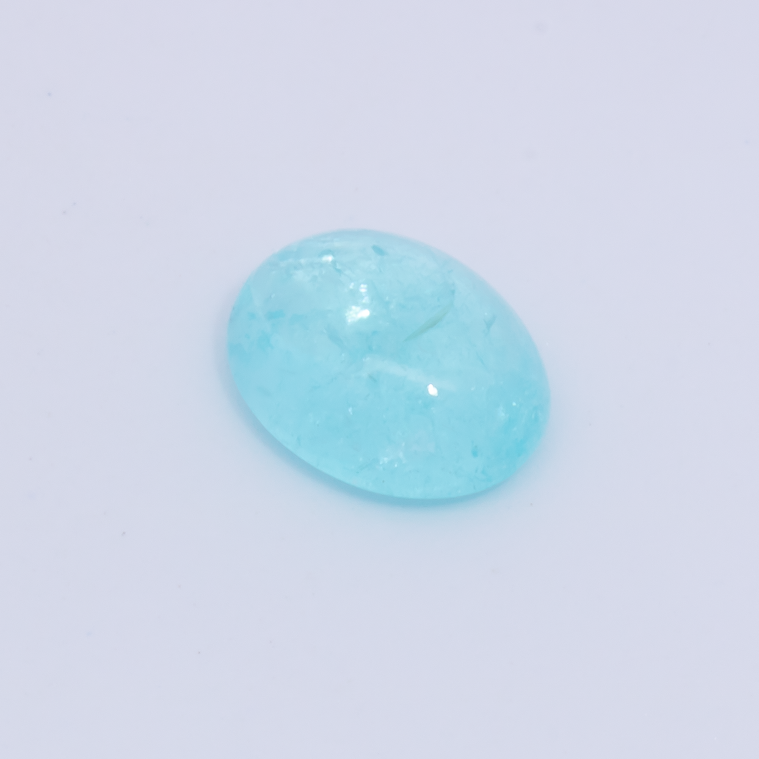 Paraiba Turmalin - blau, oval, 6.4x5 mm, 0.70 cts, Nr. PT90021