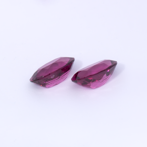 Rhodolith Paar - rot, oval, 6x4 mm, 1.04 cts, Nr. RD25005