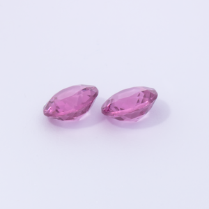 Rhodolith Paar - rot, rund, 4x4 mm, 0.53 cts, Nr. RD25007