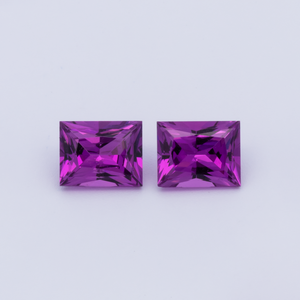 Royal Purple Garnet Paar - lila, baguette, 5x4 mm, 1.05 cts, Nr. RP94008