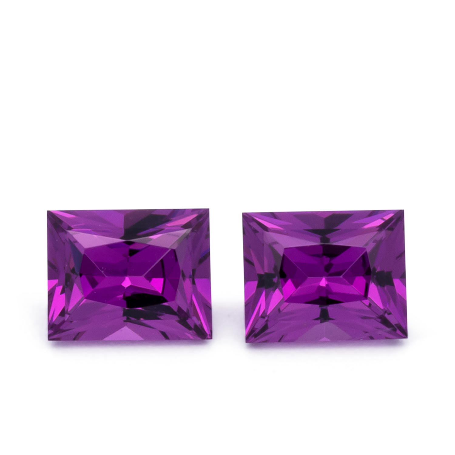 Royal Purple Garnet Paar - lila, baguette, 5x4 mm, 1.08 cts, Nr. RP94009