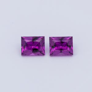 Royal Purple Garnet Paar - lila, baguette, 5x4 mm, 1.08 cts, Nr. RP94009