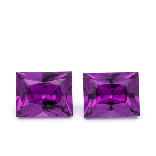 Royal Purple Garnet Paar - lila, baguette, 5x4 mm, 1.08 cts, Nr. RP94009
