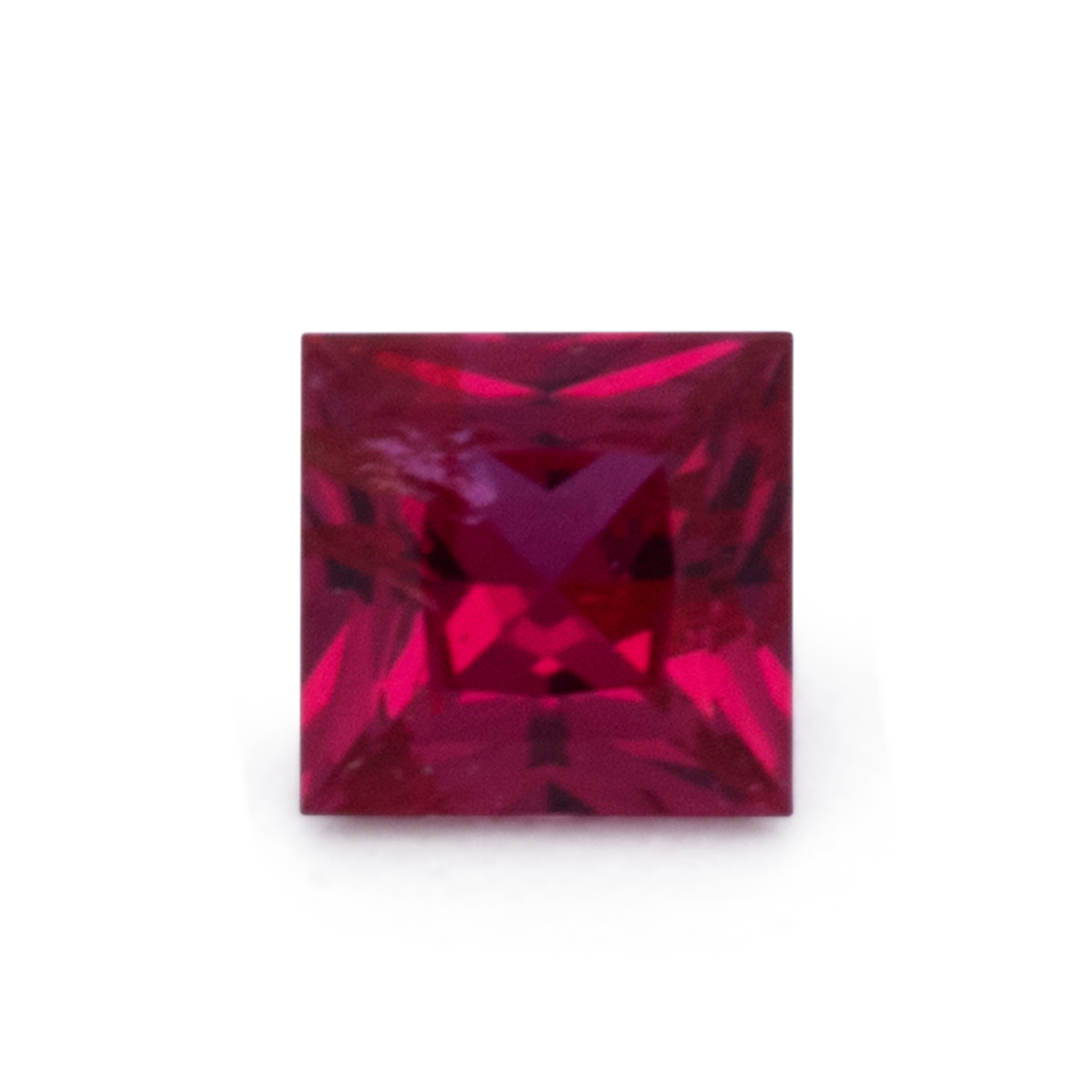 Rubin - rot, rechteck, 3x3 mm, 0.17 cts, Nr. RY10018