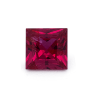 Rubin - rot, rechteck, 3x3 mm, 0.17 cts, Nr. RY10018