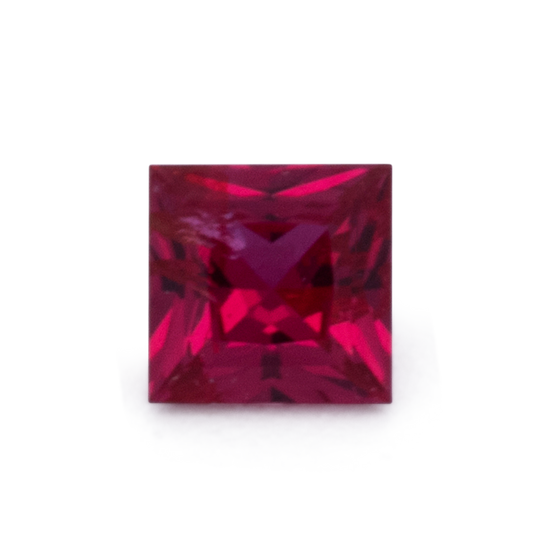 Rubin - rot, rechteck, 3x3 mm, 0.17 cts, Nr. RY10018
