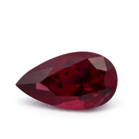 Rubin - rot, birnform, 4.5x2.5 mm, 0.17 cts, Nr. RY10032