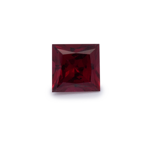 Rubin - rot, rechteck, 3.4x3.4 mm, 0.22 cts, Nr. RY10036