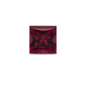 Rubin - rot, rechteck, 2.5x2.5 mm, 0.09 cts, Nr. RY10037