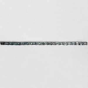 Spinell im Set - grau, baguette, 4x3 mm, 4.65 cts, Nr. SET99107