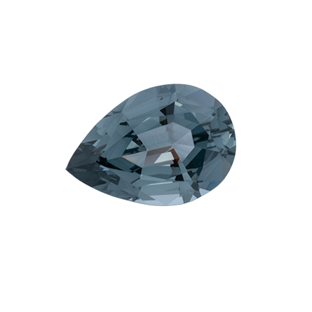 Spinell - grau, birnform, 9.3x6.5 mm, 1.60 cts, Nr. SP90016