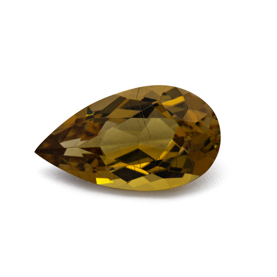 Turmalin - gelb, birnform, 10.9x6.1 mm, 1.61 cts, Nr. TR101333