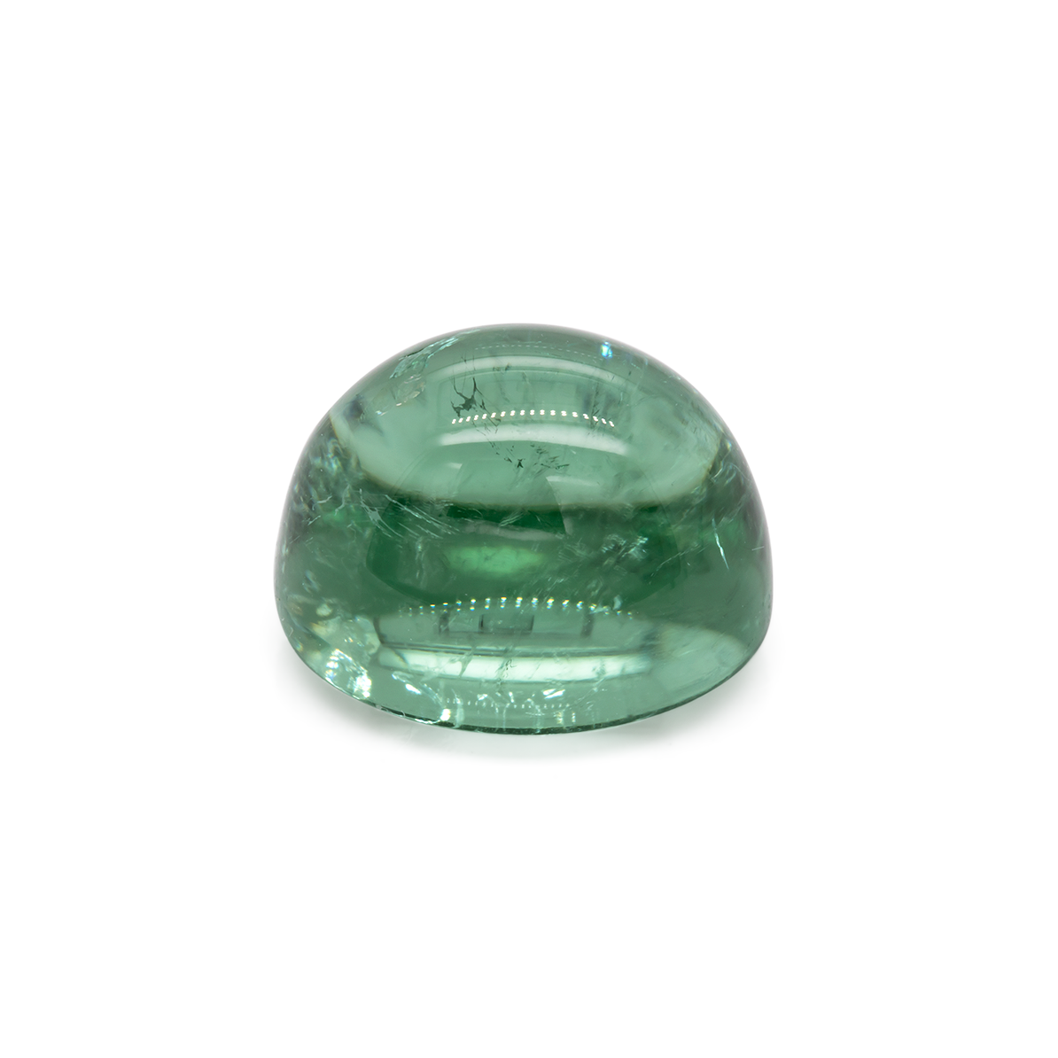 Tourmaline - green, oval, 13x11 mm, 10.75 cts, No. TR991014