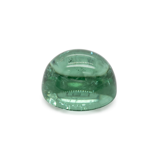 Turmalin - grün, oval, 13x11 mm, 10.75 cts, Nr. TR991014