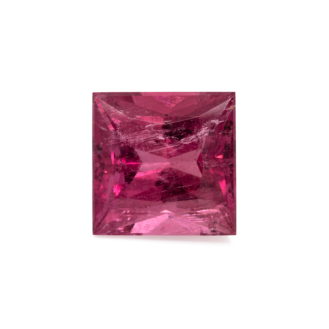 Tourmaline - pink/red, square, 14x14 mm, 13.89 cts, No. TR991016