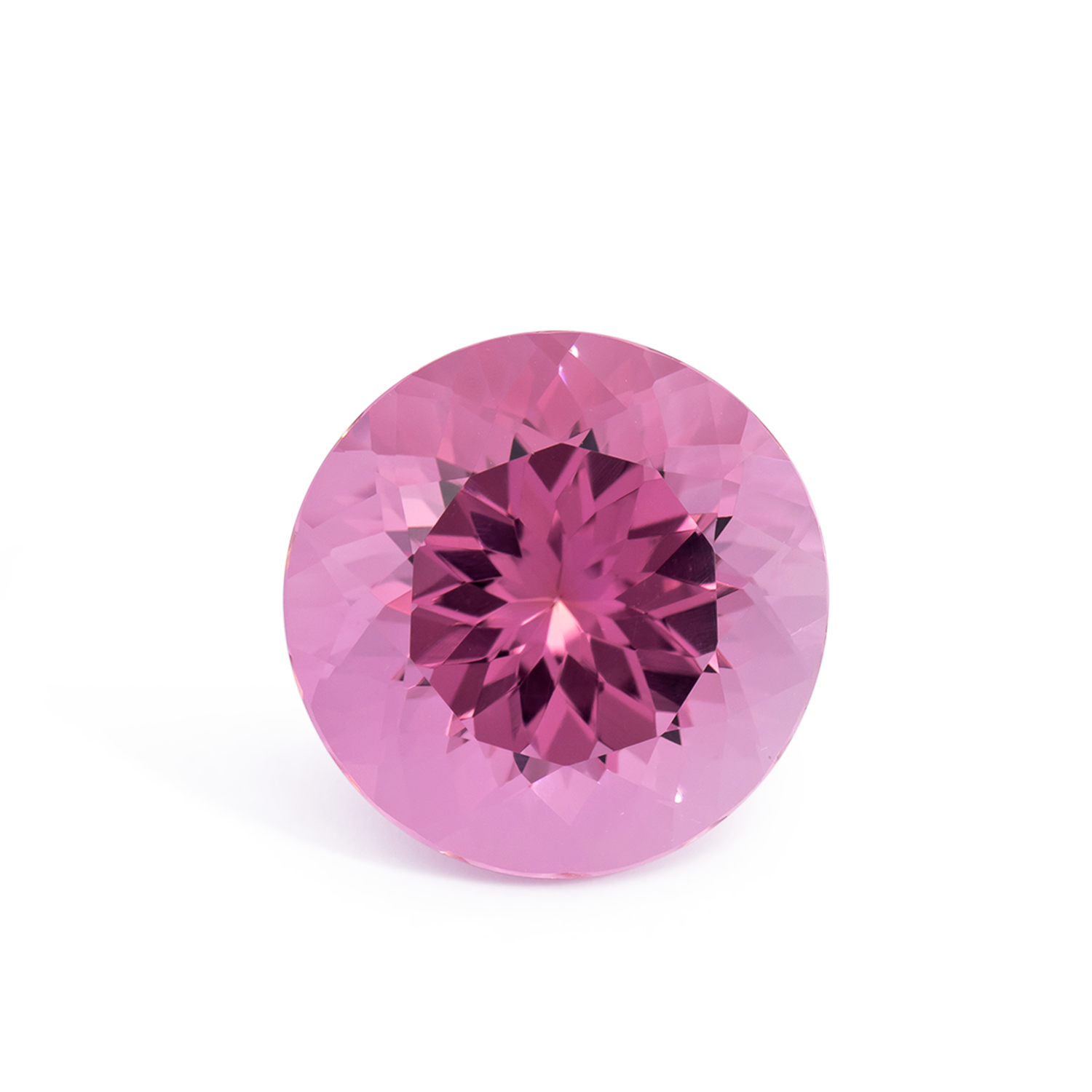 Turmalin - rosa, rund, 14x14 mm, 10.59 cts, Nr. TR991067