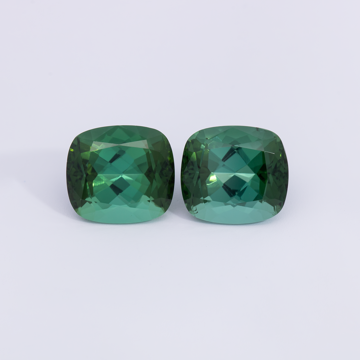 Tourmaline Pair - green, antik, 10x9 mm, 8.13 cts, No. TR991071