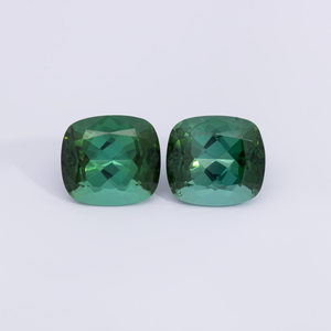 Tourmaline Pair - green, antik, 10x9 mm, 8.13 cts, No. TR991071