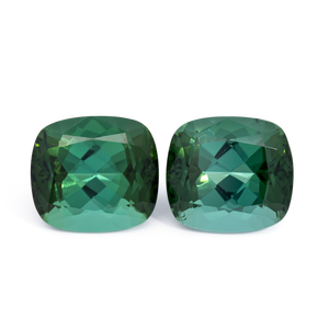 Tourmaline Pair - green, antik, 10x9 mm, 8.13 cts, No. TR991071