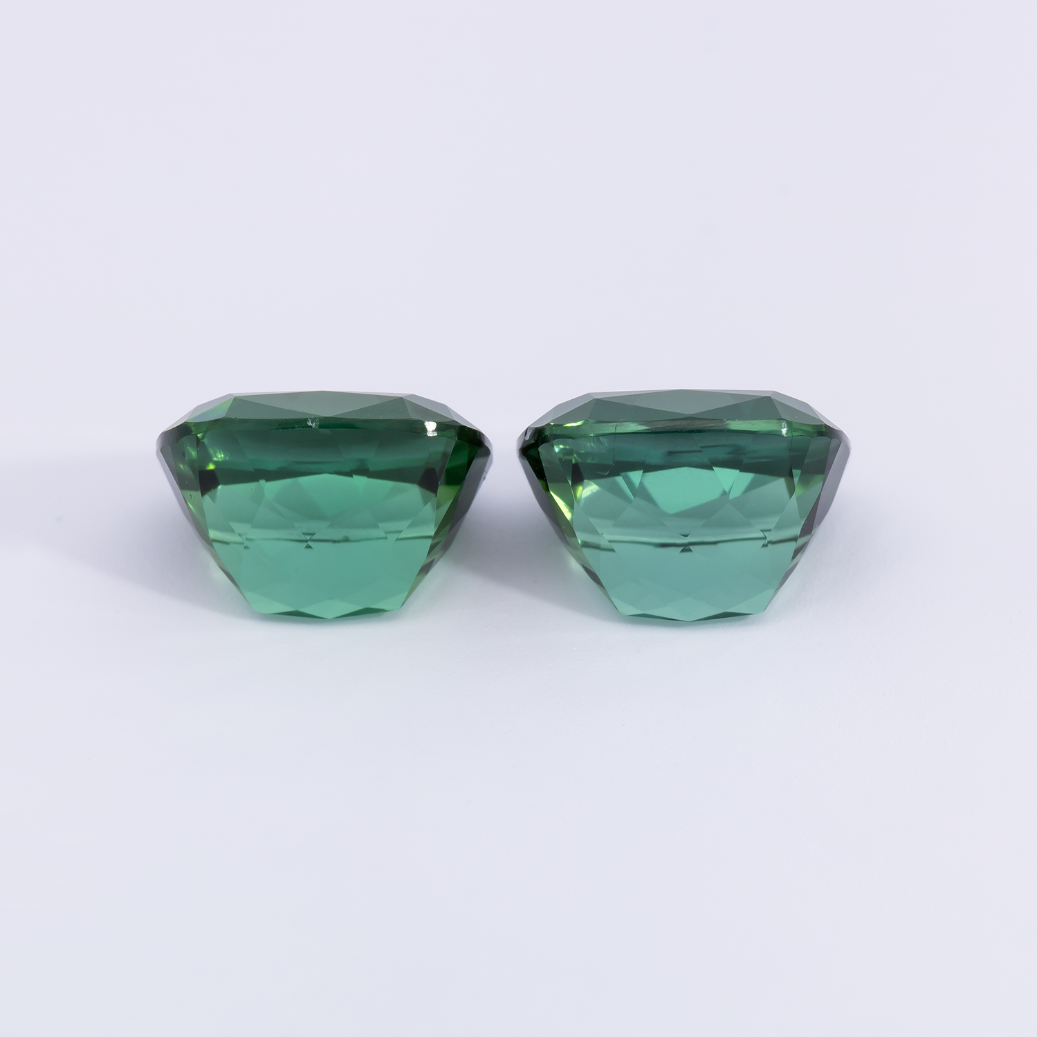 Tourmaline Pair - green, antik, 10x9 mm, 8.13 cts, No. TR991071