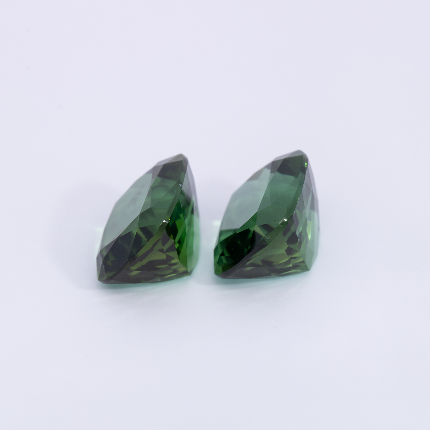 Tourmaline Pair - green, antik, 10x9 mm, 8.13 cts, No. TR991071