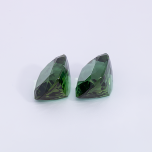 Tourmaline Pair - green, antik, 10x9 mm, 8.13 cts, No. TR991071