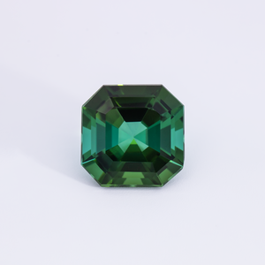 Turmalin - grün, asscher, 11x11 mm, 5.69 cts, Nr. TR991072