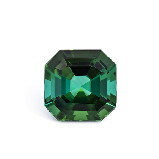 Turmalin - grün, asscher, 11x11 mm, 5.69 cts, Nr. TR991072