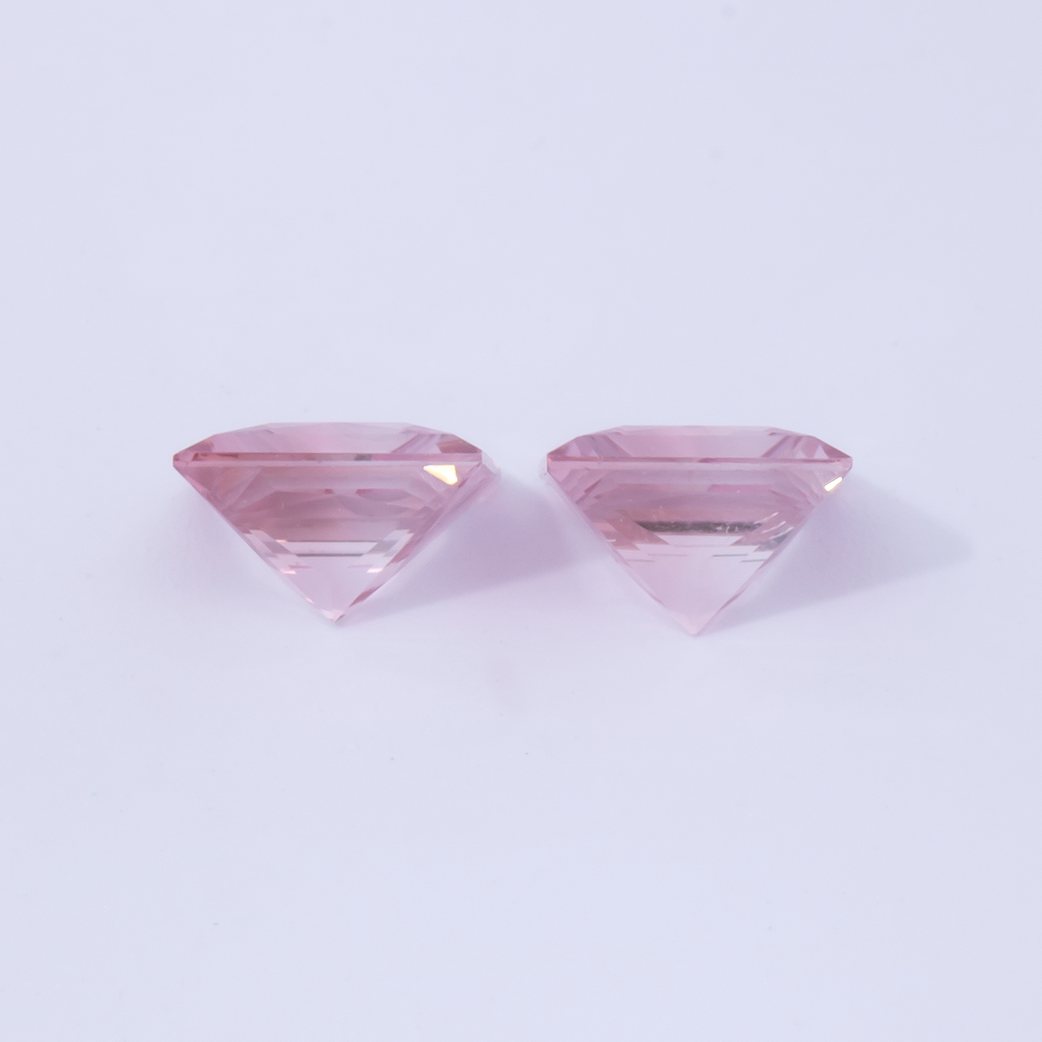 Turmalin Paar - rosa, rechteck, 5x5 mm, 1.09 cts, Nr. TR991074