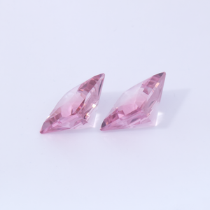 Turmalin Paar - rosa, rechteck, 5x5 mm, 1.09 cts, Nr. TR991074