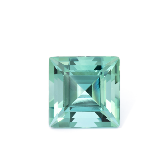 Turmalin - grün, rechteck, 12.3x12.3 mm, 9.05 cts, Nr. TR991088