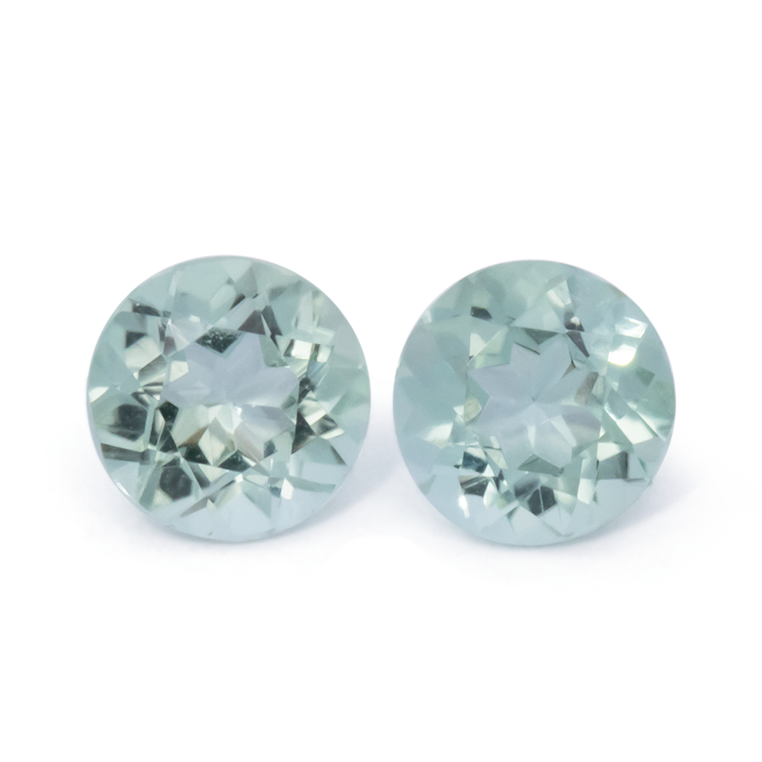 Turmalin Paar - grün, rund, 4.5x4.5 mm, 0.71 cts, Nr. TR991089
