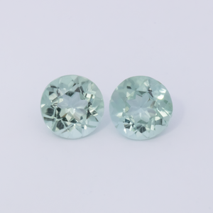 Turmalin Paar - grün, rund, 4.5x4.5 mm, 0.71 cts, Nr. TR991089