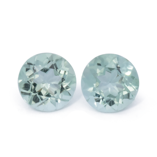 Turmalin Paar - grün, rund, 4.5x4.5 mm, 0.71 cts, Nr. TR991089